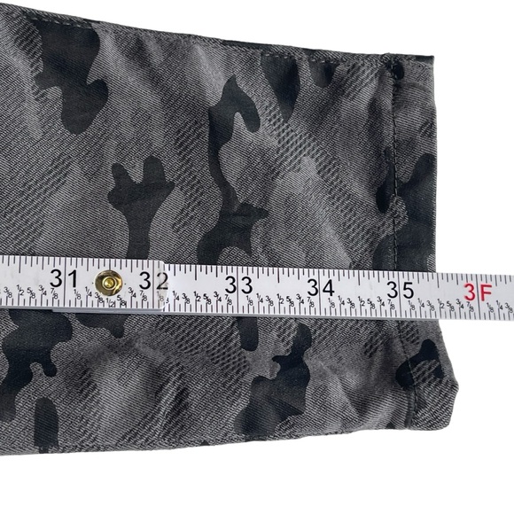 BEVY FLOG Shely Gray/Black Camo Drawstring Jogger Pants Size 25 - Picture 15 of 17